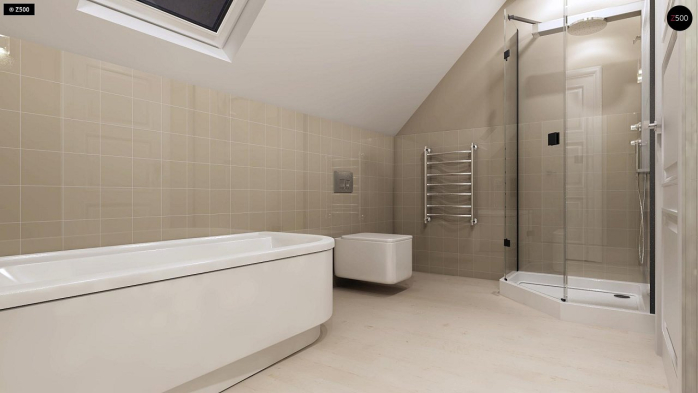 Проект дома U102 - 15 С мансардным этажом дома в Киеве