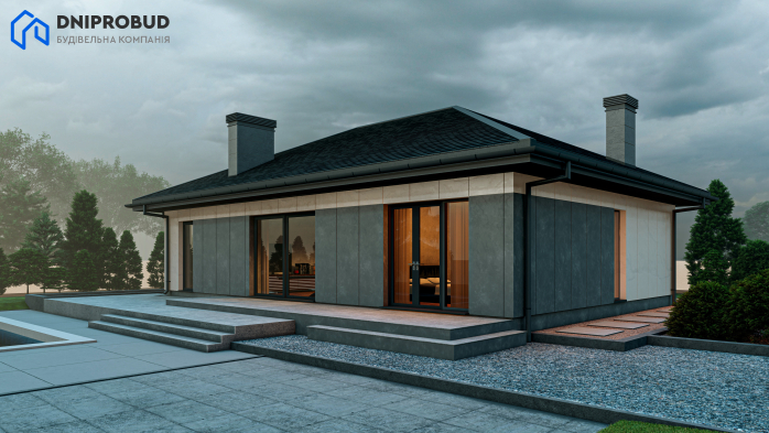 Проект дома DB 54 - 1 Одноэтажные дома в Киеве