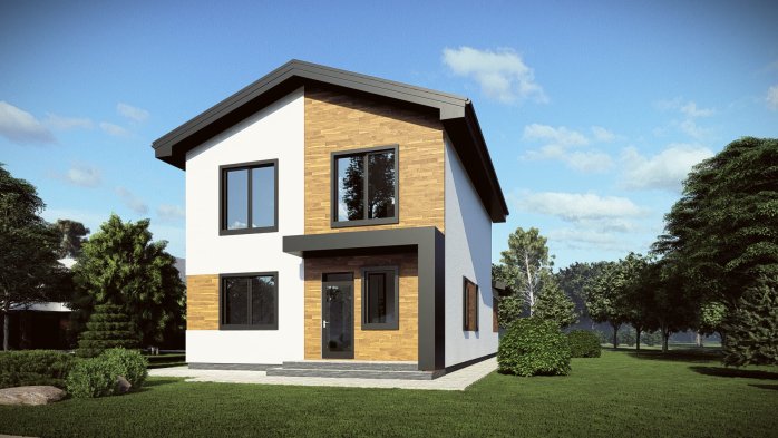 Проєкт будинку DBT 677 - Двоповерхові дома у Києві