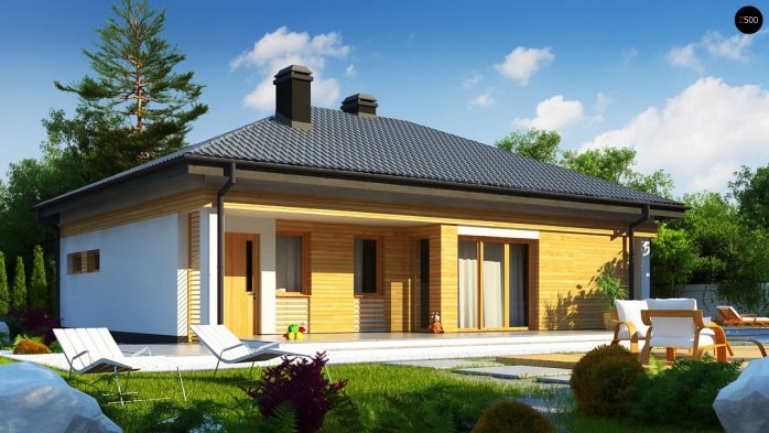 Проект дома U204 GP - 3 Одноэтажные дома в Киеве