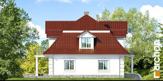 Проект дома Дом в форзициях - 5 С мансардным этажом дома в Киеве