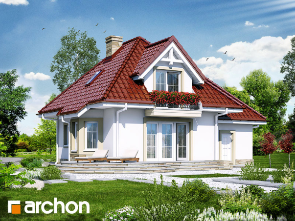 Проект дома Дом в винограде 3 вер.2 - 2 С мансардным этажом дома в Киеве