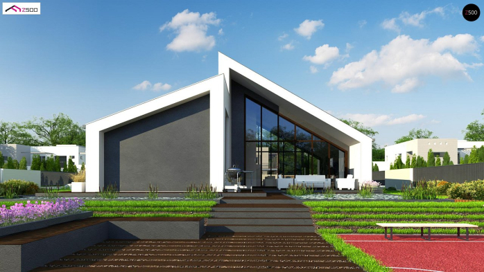 Проект дома Ux201 - 6 Одноэтажные дома в Киеве