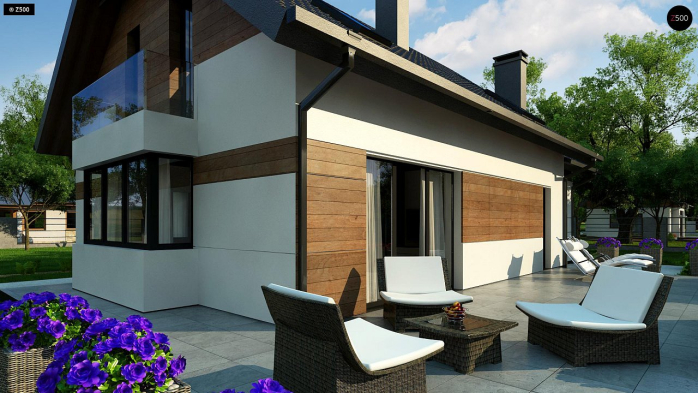 Проект дома U405 - 3 С мансардным этажом дома в Киеве