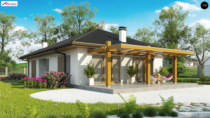 Проект дома U328 - 3 Одноэтажные дома в Киеве