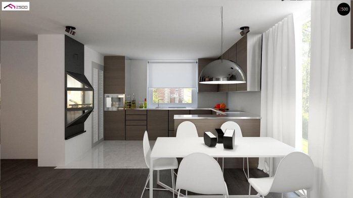 Проект дома U75 - 5 С мансардным этажом дома в Киеве