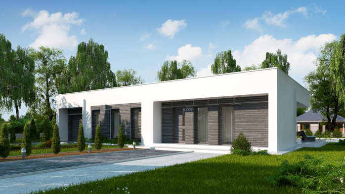 Проект дома Ux35 GL - 4 Одноэтажные дома в Киеве