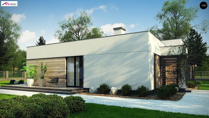 Проект дома Ux138 - 4 Одноэтажные дома в Киеве