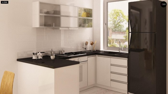 Проєкт будинку U126 - З мансардним поверхом дома у Києві