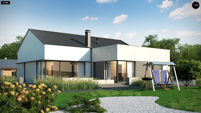 Проект дома U390 - 2 Одноэтажные дома в Киеве