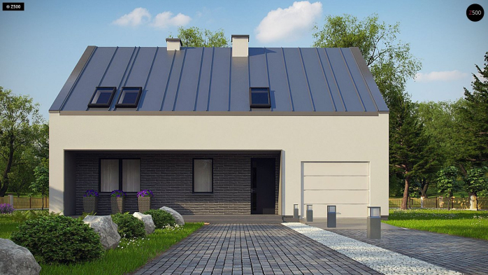 Проект дома U353 - 2 С мансардным этажом дома в Киеве