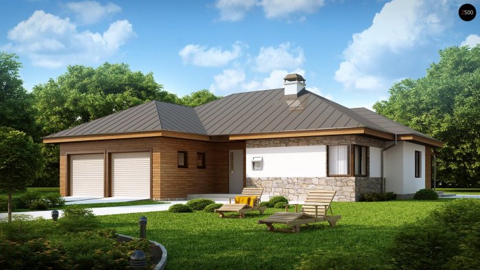 Проект дома U180 - 1 Одноэтажные дома в Киеве