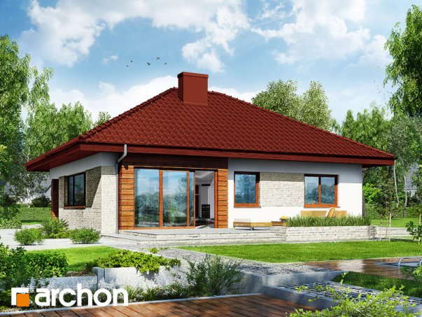 Проект дома Дом в сирени 2 (Г2) - 2 Одноэтажные дома в Киеве