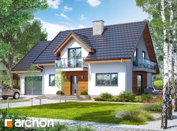 Проект дома Дом в красных кустах