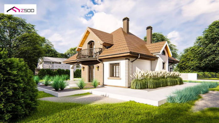 Проект дома U18 kl+ - 3 С мансардным этажом дома в Киеве