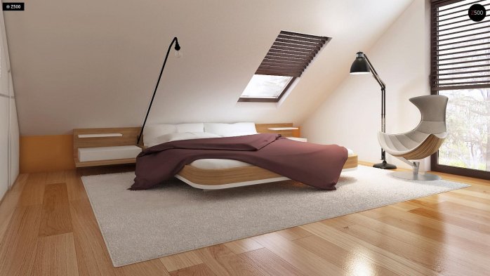 Проект дома U101 D GL - 10 С мансардным этажом дома в Киеве