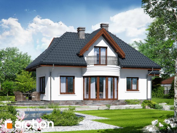 Проект дома Дом в бересклете вер.2 - 2 С мансардным этажом дома в Киеве