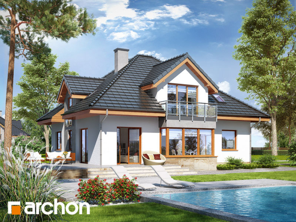 Проект дома Дом в тимьяне 3 (Н) - 2 С мансардным этажом дома в Киеве