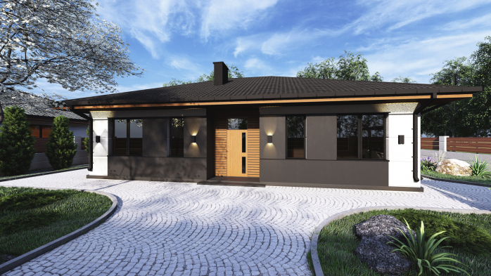 Проєкт будинку Db 12 - Одноповерхові дома у Києві