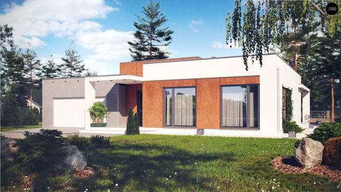 Проект дома Ux104 - 1 Одноэтажные дома в Киеве