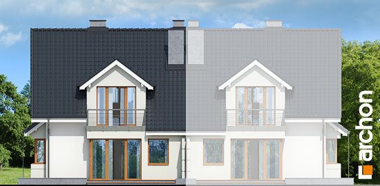 Проект дома Дом в клематисах 7 (Б) вер.3 - 6 С мансардным этажом дома в Киеве