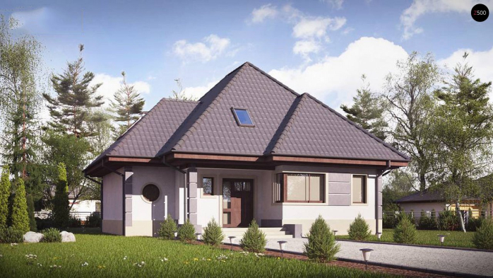 Проект дома U48 bG - 1 С мансардным этажом дома в Киеве