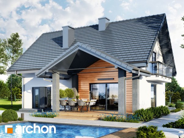 Проект дома Дом в люцерне 11 - 2 С мансардным этажом дома в Киеве