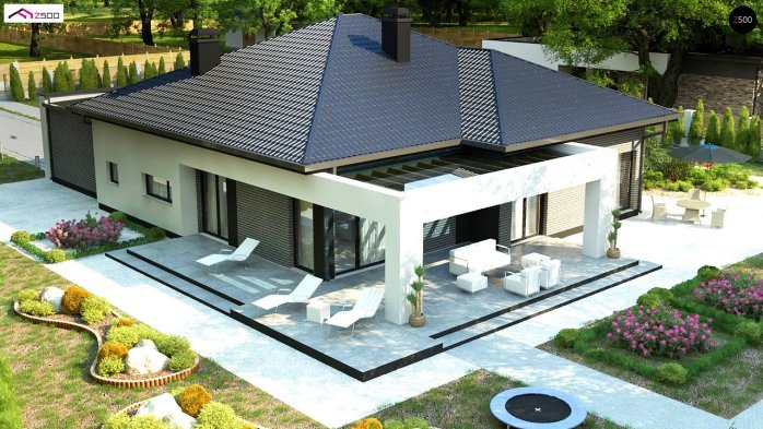 Проект дома U403 - 6 Одноэтажные дома в Киеве