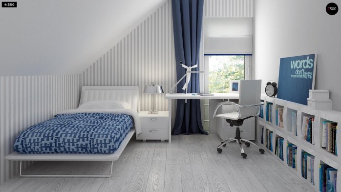 Проект дома U211 S - 11 С мансардным этажом дома в Киеве