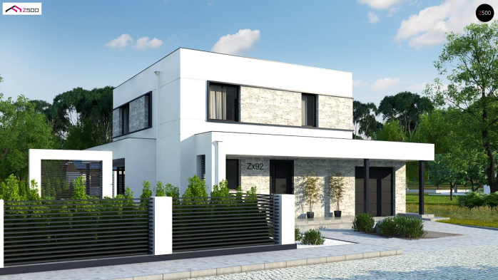 Проект дома Ux92 GP - 1 Двухэтажные дома в Киеве