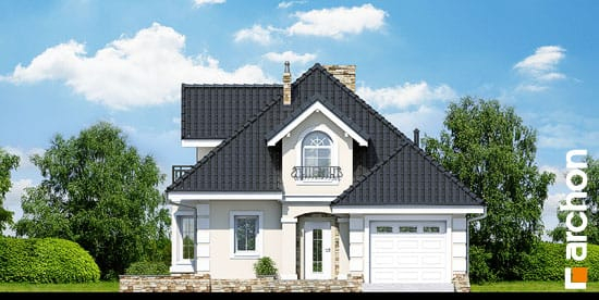 Проект дома Дом в рукколе (П) вер.2 - 3 С мансардным этажом дома в Киеве