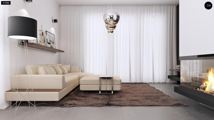 Проект дома U252 - 4 Одноэтажные дома в Киеве