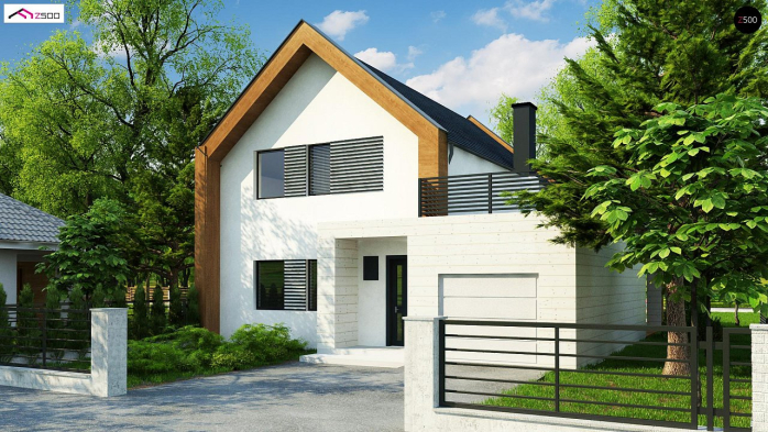 Проект дома U424 - 2 С мансардным этажом дома в Киеве