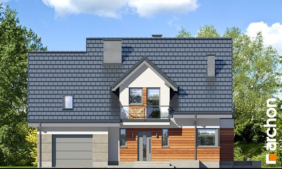 Проект дома Дом в тамарисках 4 (ПН) - 3 С мансардным этажом дома в Киеве