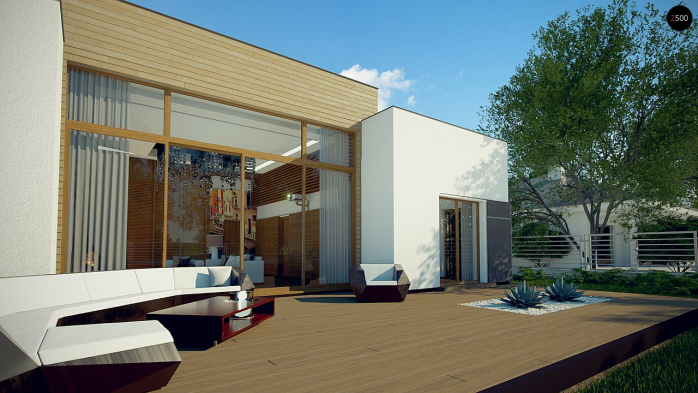 Проект дома Ux111 - 5 Одноэтажные дома в Киеве