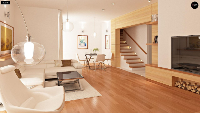 Проект дома Ub4 - 5 С мансардным этажом дома в Киеве