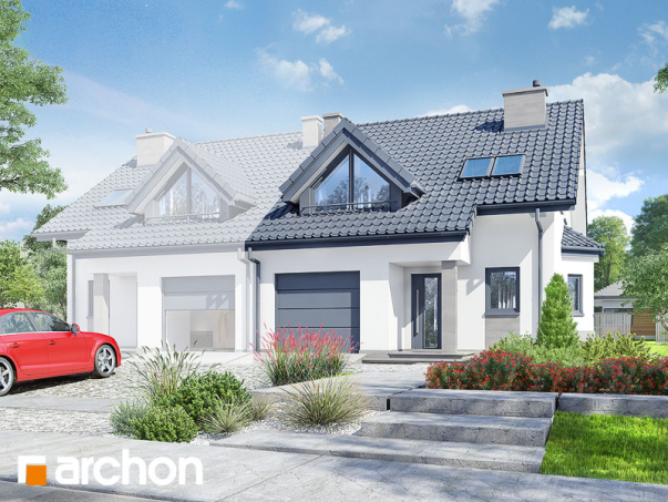 Проект дома Дом в клематисах 2 вер.3 - 1 С мансардным этажом дома в Киеве