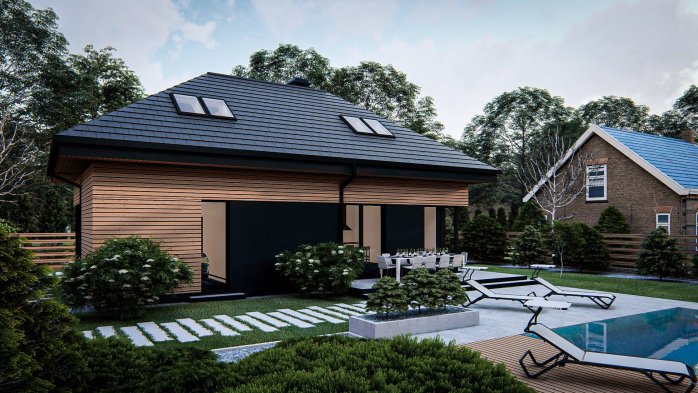 Проект дома U491 - 5 С мансардным этажом дома в Киеве