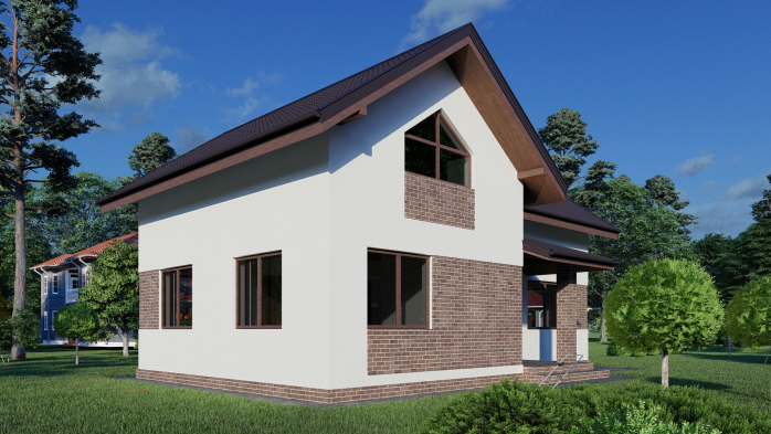 Проект дома DBT 168 - 4 С мансардным этажом дома в Киеве