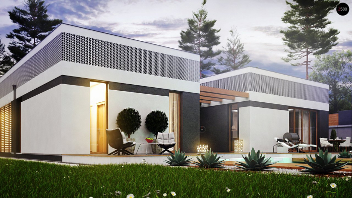 Проект дома Ux119 - 1 Одноэтажные дома в Киеве