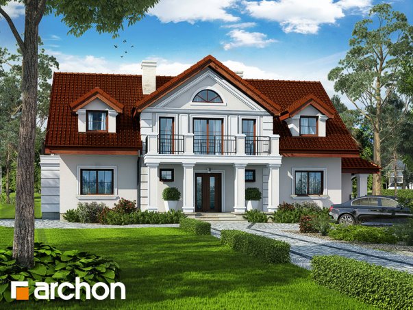 Проект дома Дом под клёном (П) - 1 С мансардным этажом дома в Киеве