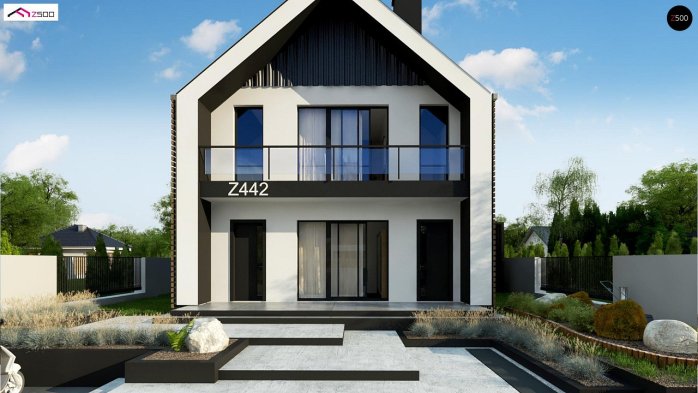 Проект дома U442 - 6 С мансардным этажом дома в Киеве