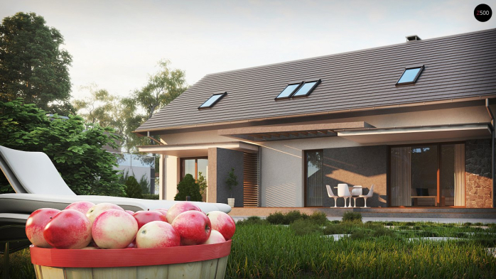 Проект дома U184 - 3 С мансардным этажом дома в Киеве