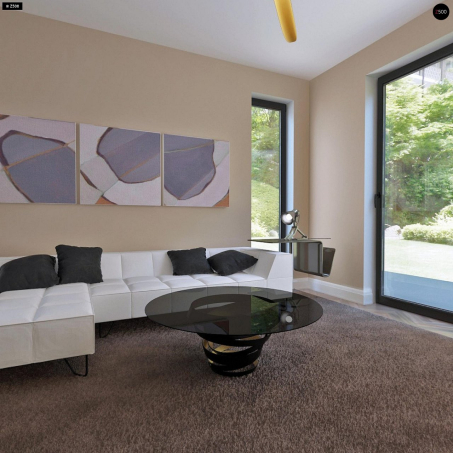 Проєкт будинку U240 - З мансардним поверхом дома у Києві