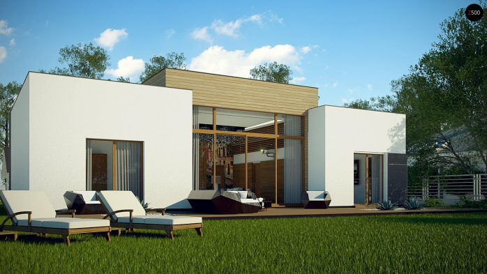 Проект дома Ux111 - 3 Одноэтажные дома в Киеве