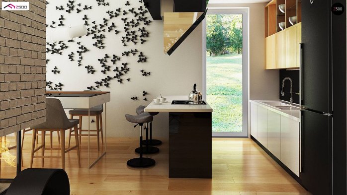 Проект дома U215 - 9 С мансардным этажом дома в Киеве