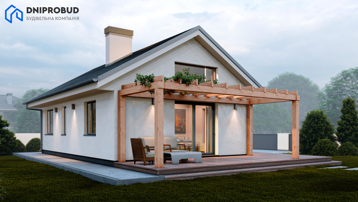 Проект дома DB 50 - 4 Одноэтажные дома в Киеве