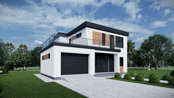 Проект дома DBT 592 - 3 Двухэтажные дома в Киеве