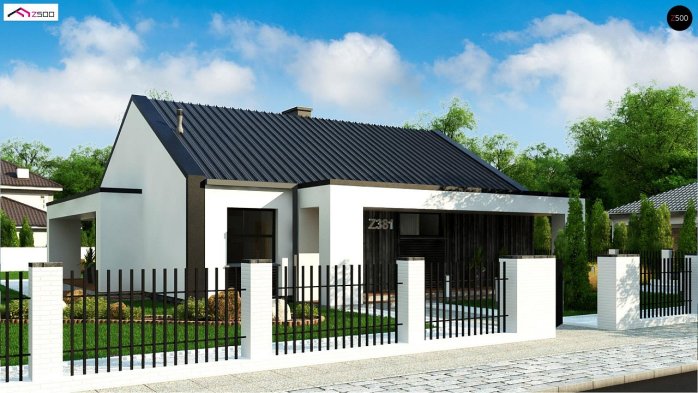 Проект дома U381 - 2 Одноэтажные дома в Киеве