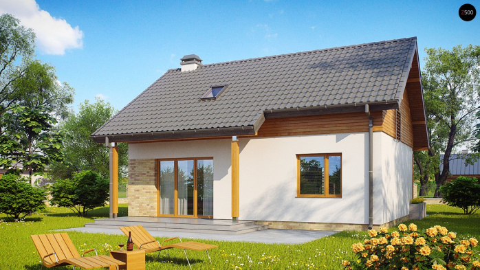 Проект дома U210 - 2 С мансардным этажом дома в Киеве